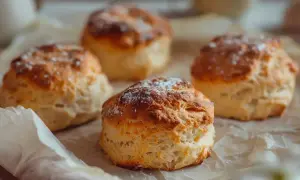 Färska scones, perfekta till frukost. Undrar du vad är filmjölk? Det är en syrad mjölkprodukt som ofta används i bakning, som i dessa scones.