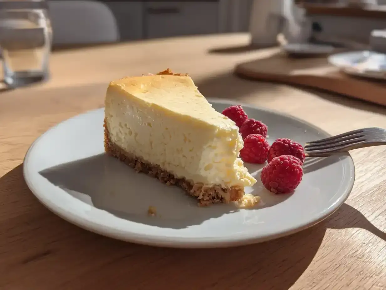 En krämig cheesecake med hallon, perfekt att baka med Philadelphia.